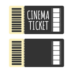 映画　チケット　イラスト