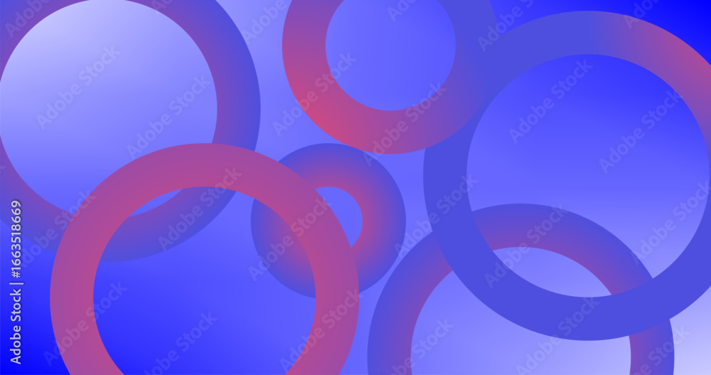 Aufkleber red blue gradient abstract background with circles for wallpaper web page background web banners