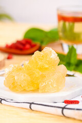 Handmade Yellow Rock Sugar Cubes from Yunnan China Traditional Ancient Sweet Crystals