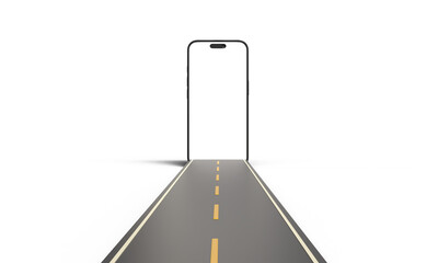 smartphone mobile tablet white color mockup empty device display technology electronic mockup touchscreen business blank present sale product marketing present advertisement brand name road digital  