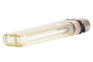 Single White Lighter on White Background
