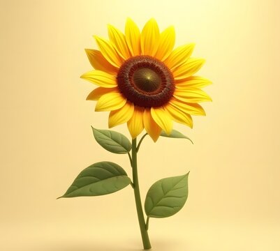sunflower isolated on white background