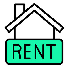 Rental  Icon Element For Design