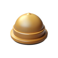 Fototapeta premium Islamic Prayer Cap Generic Plain 3D Transparent PNG