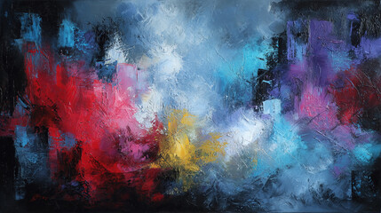Fototapeta premium Abstract dynamic modern art with bold brush strokes