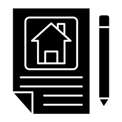 Contract  Icon Element For Design