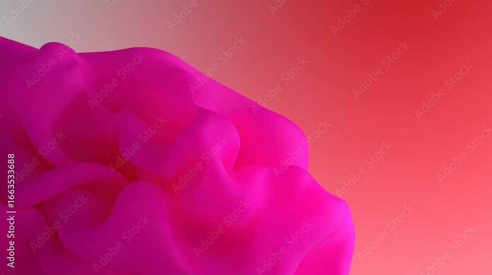 Poster vibrant quinacridone magenta background with smooth gradient and glossy texture for modern minimalis