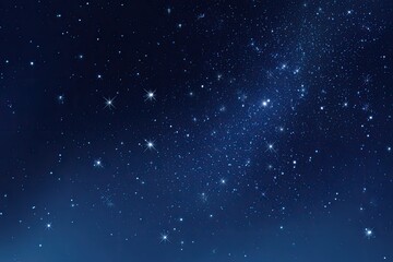 Obraz premium A starry night sky, filled with many twinkling stars. Deep blues and gradients create depth