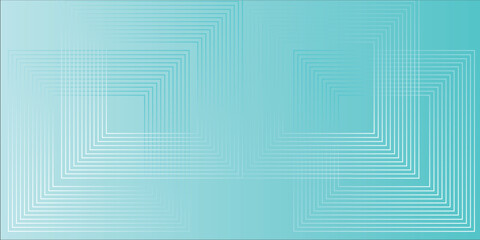 Geometric Pattern with Minimalistic Aqua Gradient Square Overlays