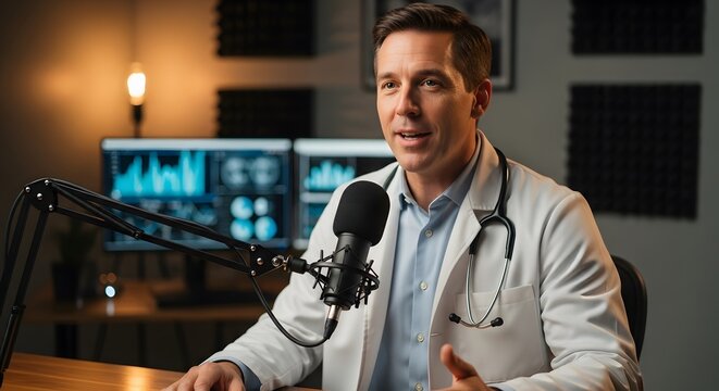 A Doctors insightful podcast episode, discussing health, wellness, and medical advancements. He speaks passionately about vital topics, improving patient care. Join the conversation!