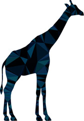 Obraz premium Geometric Wild Animal Design. Low Poly Effect Animal Design