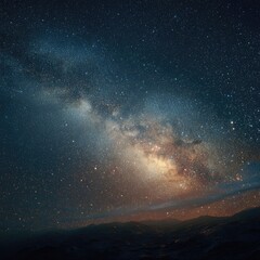 Fototapeta premium Night sky awash with Milky Way