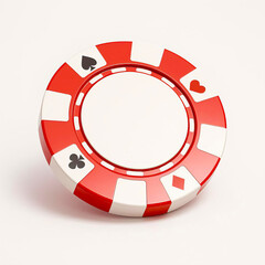 red poker chips