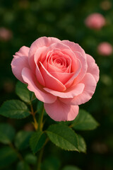 pink rose in garden