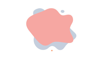 Obraz premium Abstract fluid shape with soft pastel colors and organic design elements