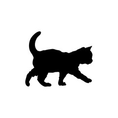Cat vector logo with various styles, black and white