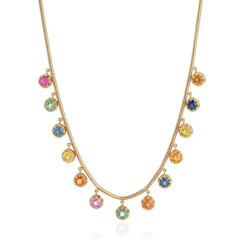 silver color necklace 