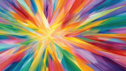 Abstract explosion of vibrant colors (1)