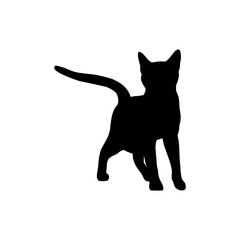 Cat vector logo with various styles, black and white