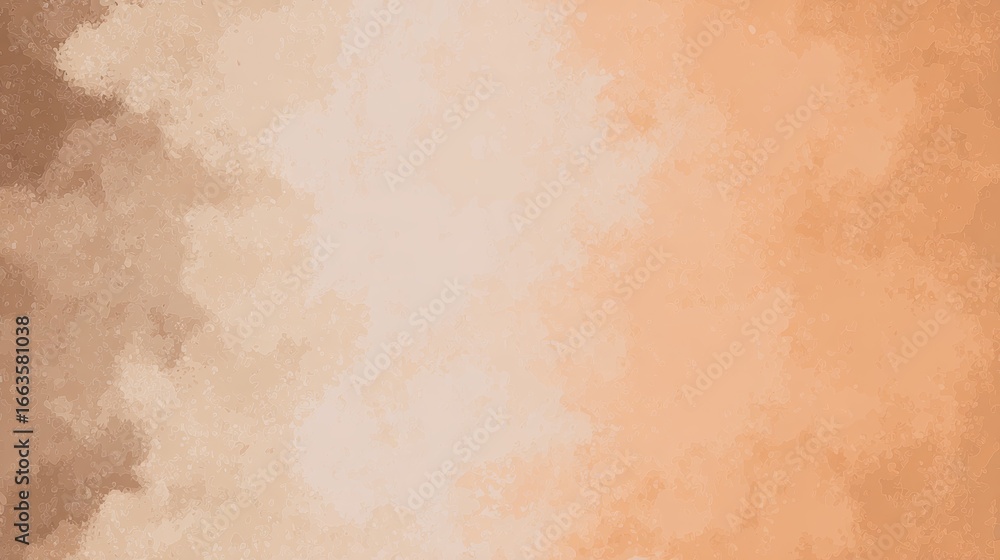 Poster exploring the beauty of warm peach tones in a soft minimal design with gentle gradients and delicate