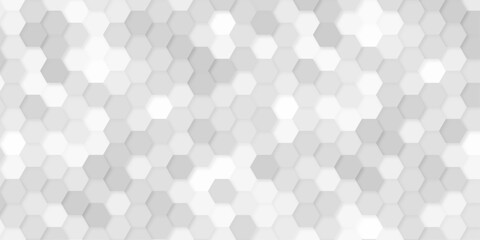 Modern Abstract Gray Hexagon Seamless Texture, Geometric Gray Hexagon Pattern (Seamless Vector)