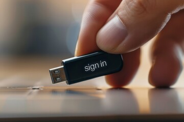 USB security key used for login adds strong two factor authentication and account protection