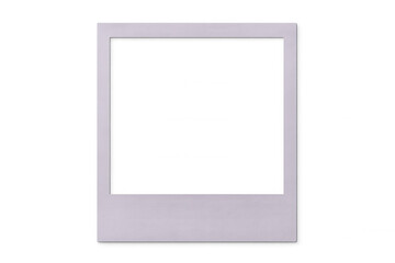 Obraz premium Vintage white instant photo frame, transparent background, ready for adding personalized images and creative graphic designs