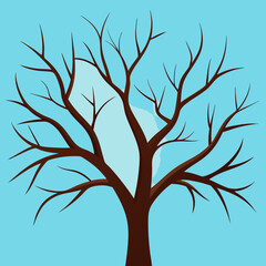 Obraz premium Leafless Winter Tree