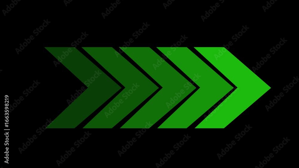 Aufkleber abstract arrow pointing graphic animation. high-resolution 4k looping arrow animation dynamic direct