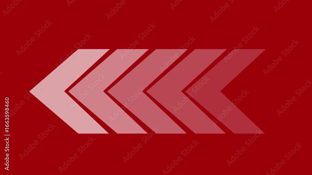 Aufkleber abstract arrow pointing graphic animation. high-resolution 4k looping arrow animation dynamic direct