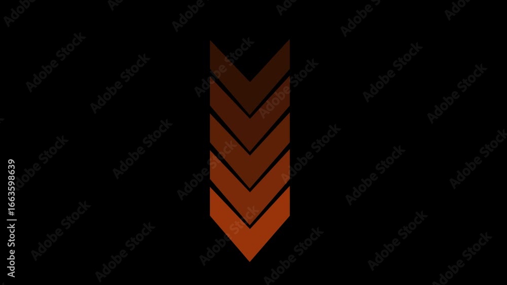 Aufkleber abstract arrow pointing graphic animation. high-resolution 4k looping arrow animation dynamic direct