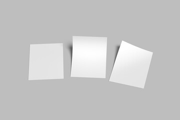 A5 Flyer blank mockup with shadow