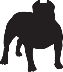 silhouette dog