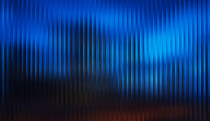 Blue black iridescent ribbed glass background modern trendy abstract pattern and overlay of light highlights.The ribbed texture of the glass. Futuristic and tech style banner background © djjeep_design
