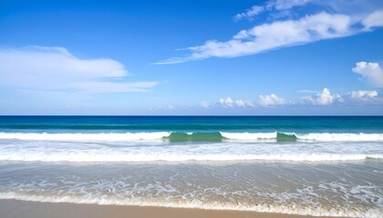 Ocean Waves Horizon Background