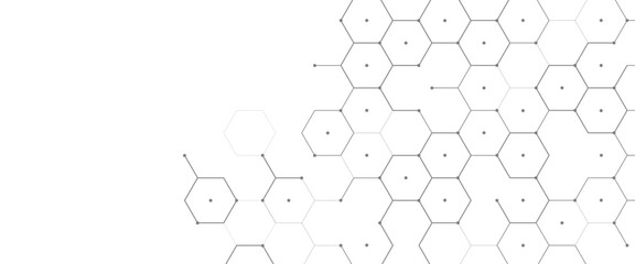 Obraz premium Vector futuristic abstract background technology with hexagonal shape