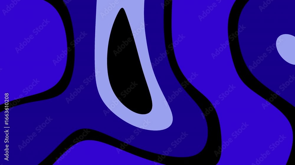 Poster mesmerizing layers abstract animation with smooth transitions and vibrant colors, minimalist