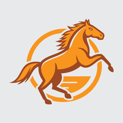 Ecommerce modern minimalist horse logo