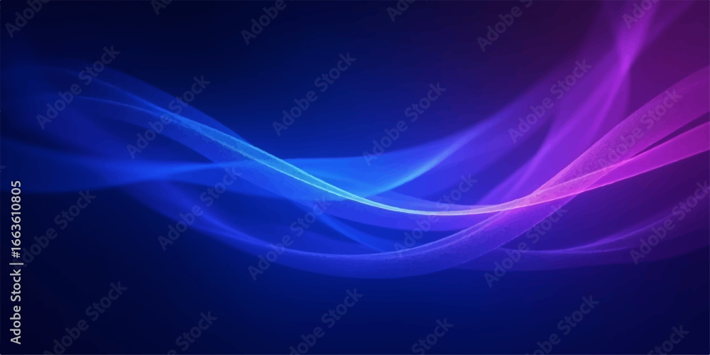 Poster an abstract blue background with flowing, swirling lines and soft curves creates a dynamic, futurist