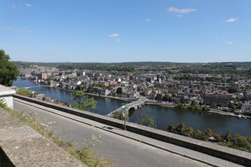 Fototapeta premium Namur (Belgique), vue depuis la Citadelle