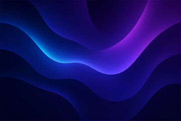 Abstract blue background with flowing light waves and smooth, curving lines, a dynamic wallpaper illustration