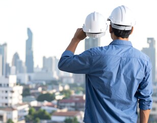 Engineer gazing at cityscape (1)