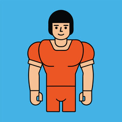 American Football Player Silhouette