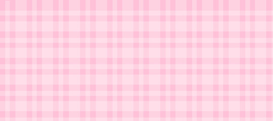 Pink gingham plaid simple print vector background