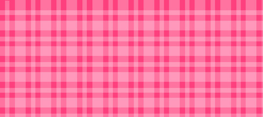 Pink gingham plaid simple print vector background
