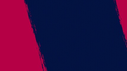 Abstract modern background with a dynamic brush stroke dividing a diagonal stripe pattern in dark blue and a solid magenta color. Perfect for sports posters, banners, and promotions