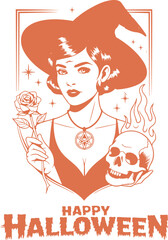 T-shirt  design halloween vector illustration