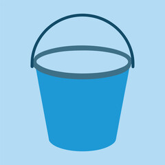 Wooden Bucket Vector Artwork