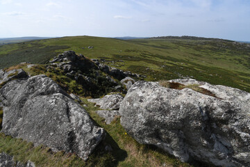 Bodmin Moor from Sharp Tor Cornwall