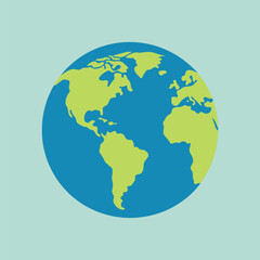 Globe World Map Vector Design